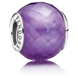 Pandora Petite Facets charm with Purple Zirconia